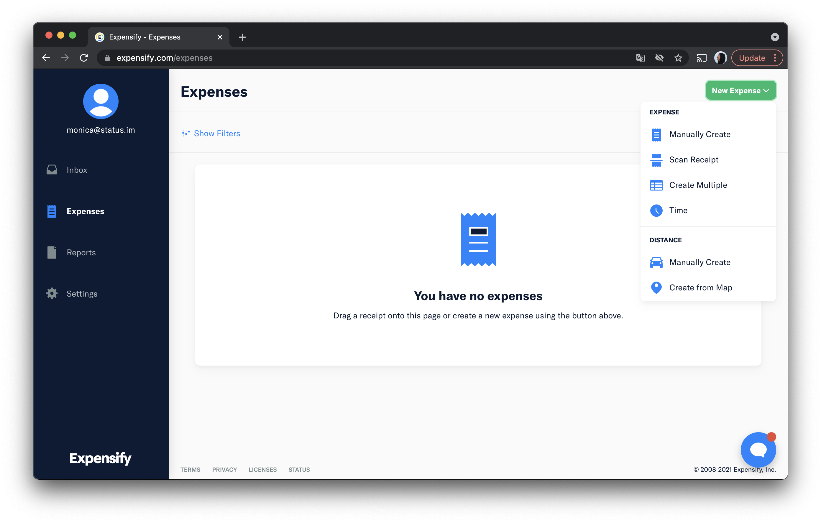 expensify-new-expense